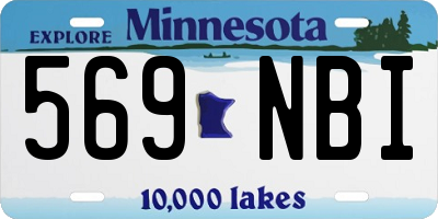 MN license plate 569NBI