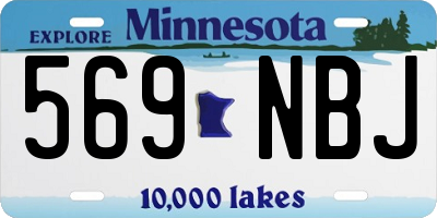 MN license plate 569NBJ