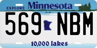 MN license plate 569NBM