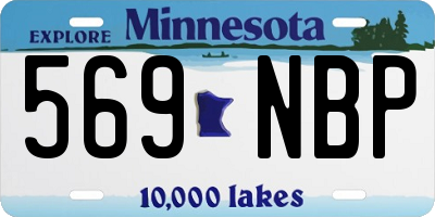 MN license plate 569NBP
