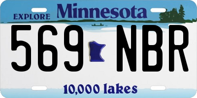 MN license plate 569NBR