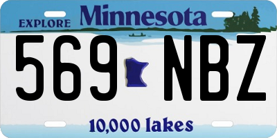 MN license plate 569NBZ