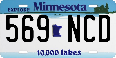 MN license plate 569NCD