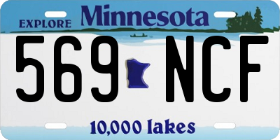 MN license plate 569NCF