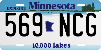 MN license plate 569NCG