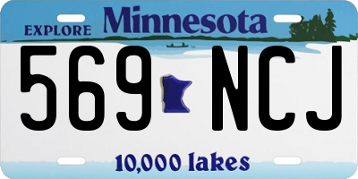 MN license plate 569NCJ