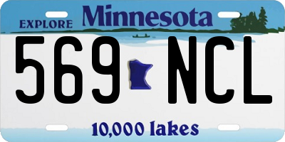 MN license plate 569NCL