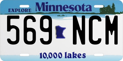 MN license plate 569NCM