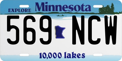 MN license plate 569NCW