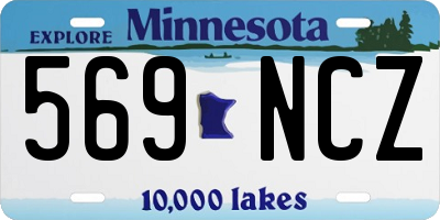 MN license plate 569NCZ