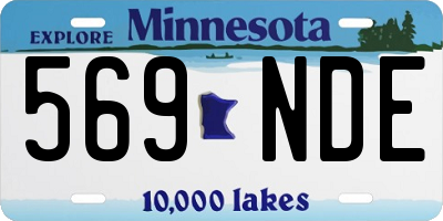 MN license plate 569NDE