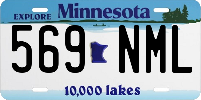 MN license plate 569NML