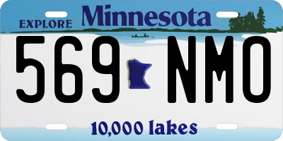 MN license plate 569NMO