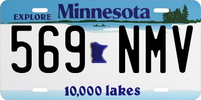 MN license plate 569NMV