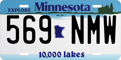MN license plate 569NMW