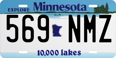 MN license plate 569NMZ
