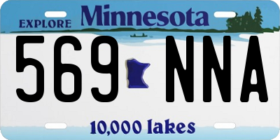 MN license plate 569NNA