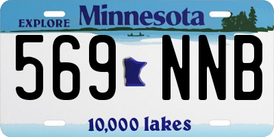 MN license plate 569NNB