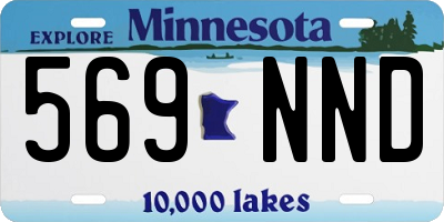 MN license plate 569NND