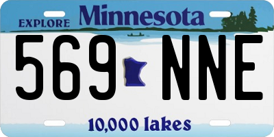 MN license plate 569NNE