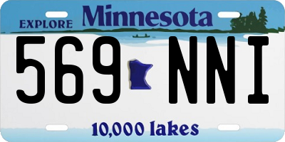 MN license plate 569NNI