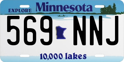 MN license plate 569NNJ