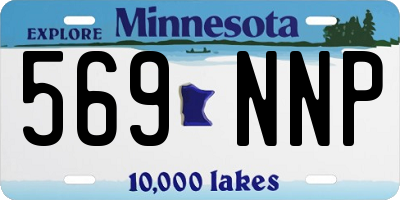 MN license plate 569NNP