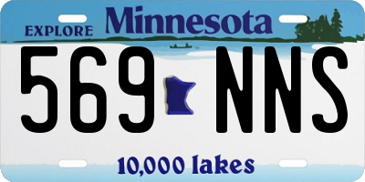 MN license plate 569NNS
