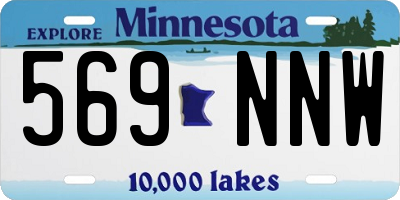 MN license plate 569NNW