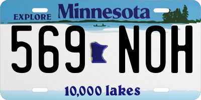 MN license plate 569NOH