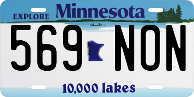 MN license plate 569NON