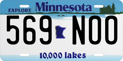 MN license plate 569NOO