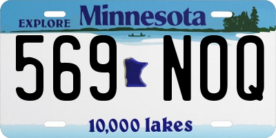 MN license plate 569NOQ