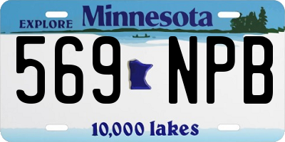 MN license plate 569NPB