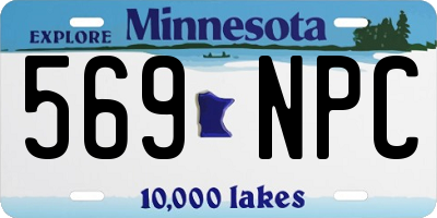 MN license plate 569NPC