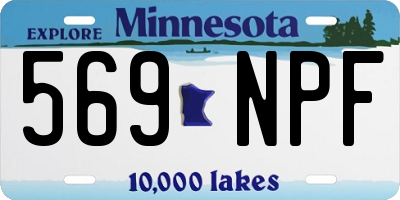 MN license plate 569NPF