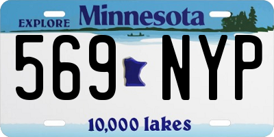 MN license plate 569NYP