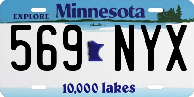 MN license plate 569NYX