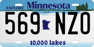MN license plate 569NZO