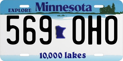 MN license plate 569OHO