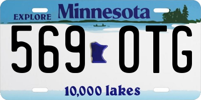 MN license plate 569OTG