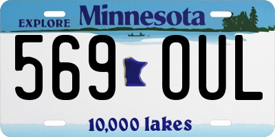 MN license plate 569OUL