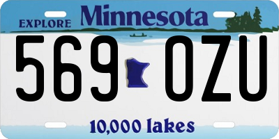 MN license plate 569OZU
