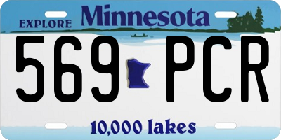 MN license plate 569PCR