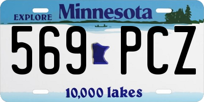 MN license plate 569PCZ