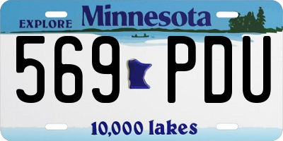 MN license plate 569PDU