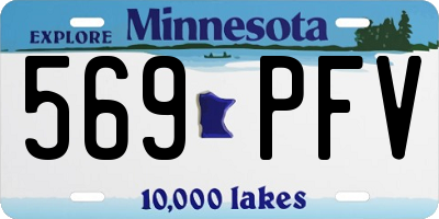 MN license plate 569PFV