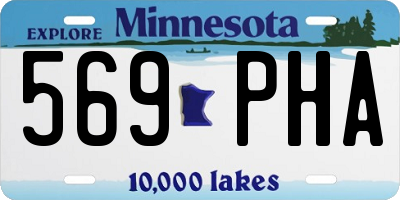 MN license plate 569PHA