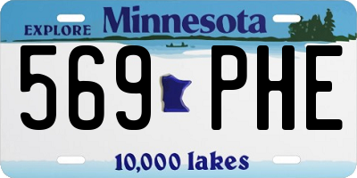 MN license plate 569PHE