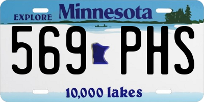 MN license plate 569PHS